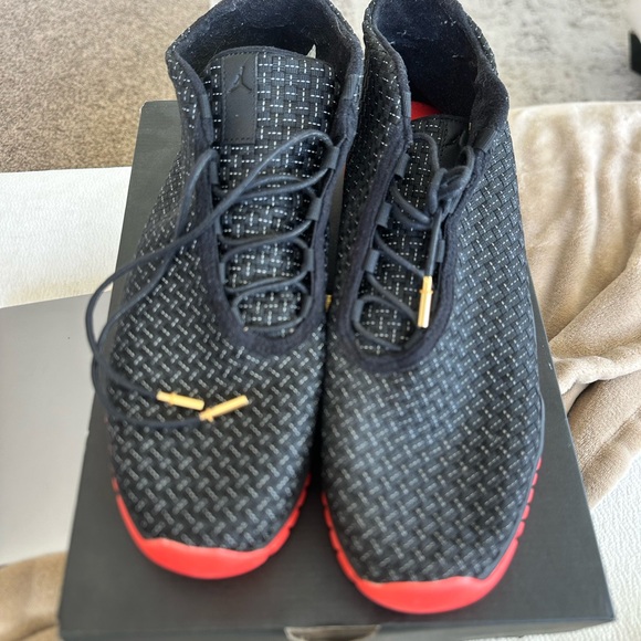 Jordan Black and Red High-Top Sneakers -Future Premium Black infrared 23